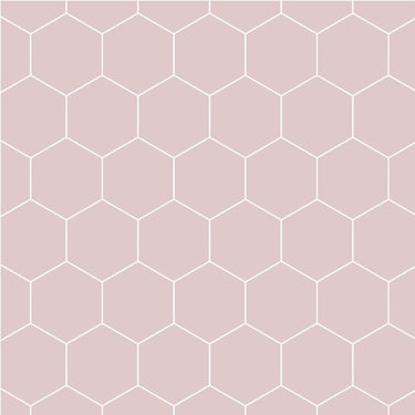 Fibo Urban Dusky Pink Hexagonal Wall Panel